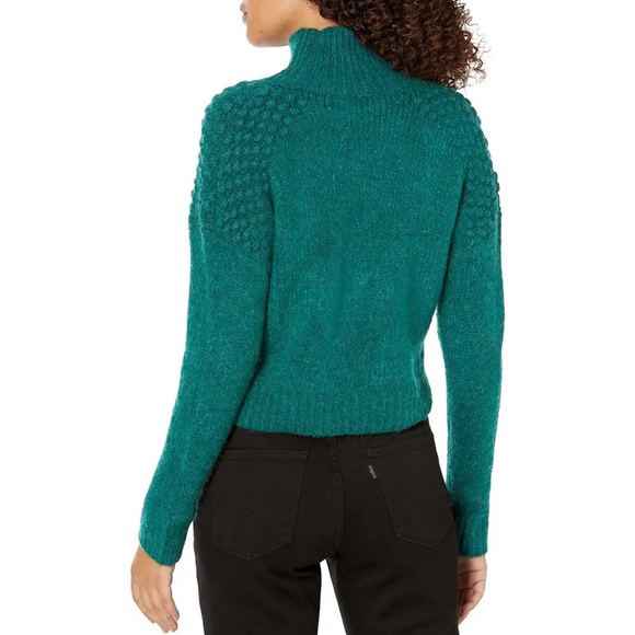 Free People Bradley Sweater Womens Medium Green Pullover Alpine Heather - Picture 6 of 14